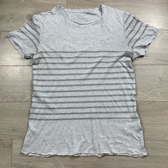 All Saints Raft SS Crew Short Sleeve Cotton T-Shirt - Picture 2 of 9